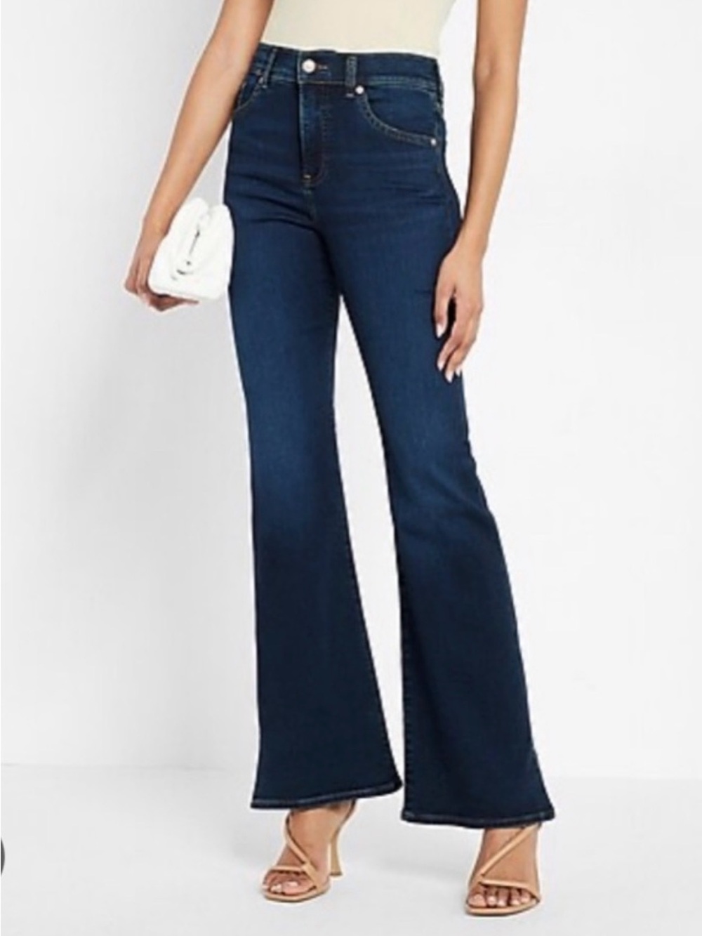 Express Dark Blue 70’s Flared Jeans - Women's NWOT
